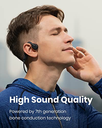 SHOKZ OpenMove - Open-Ear Bluetooth Sport Headphones - Bone Conduction Wireless Earphones - Sweatproof for Running and Workouts, with Sticker Pack (Grey) - color: Grey