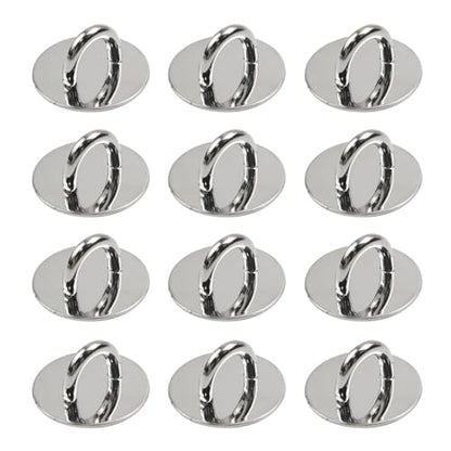 Phone Charm Hook Adhesive Phone Finger Grip Hook, Round - style: Round, Silver