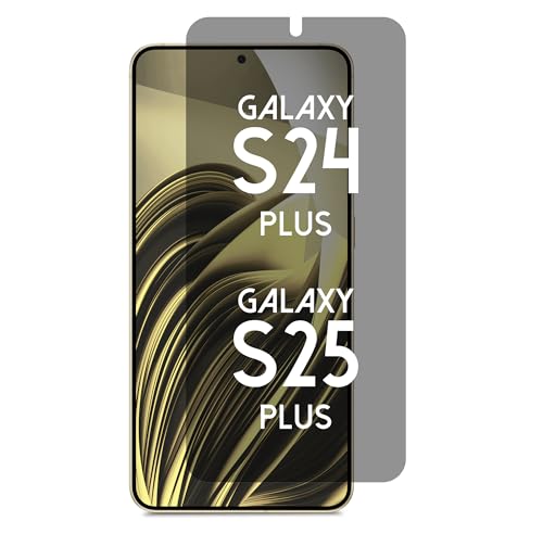 Privacy Screen Protector for Galaxy S25 Plus / S24 Plus - Blue Light Blocking Film 6.7" with Alignment Tool Kit [1 Pack] - Support Fingerprint Unlock/Cell Phone Private, Scratch Resistant Film - size: Galaxy S25+ / S24+