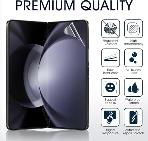 2 Sets HD Clear TPU Screen Protector for Samsung Galaxy Z Fold 7 8.0" - size: Samsung Galaxy Z Fold 7