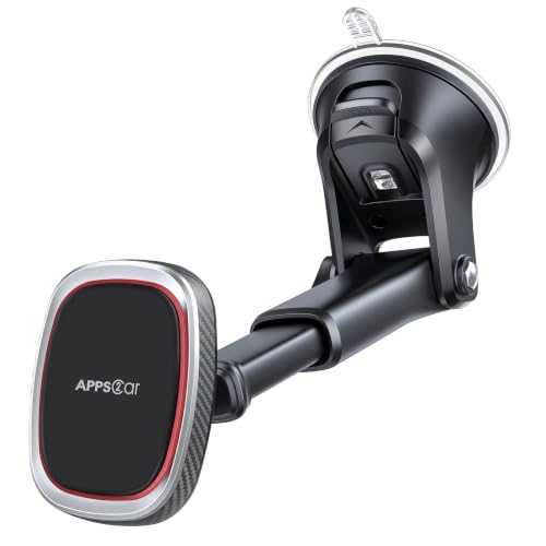 APPS2Car Magnetic Phone Holder for Car, Dashboard Windshield Phone Mount