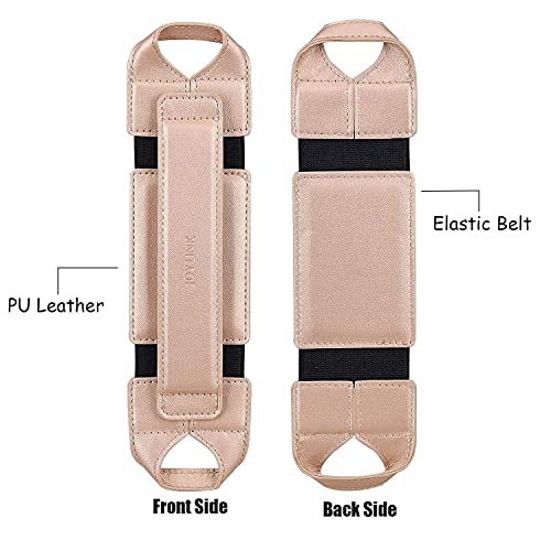 Universal Tablet Hand Strap Holder, Joylink 360 Degrees Swivel Leather Handle Grip with Elastic Belt, Secure & Portable for 7.9" Tablets (Samsung Asus Acer Google Kindle iPad Mini), Gold - color: Gold