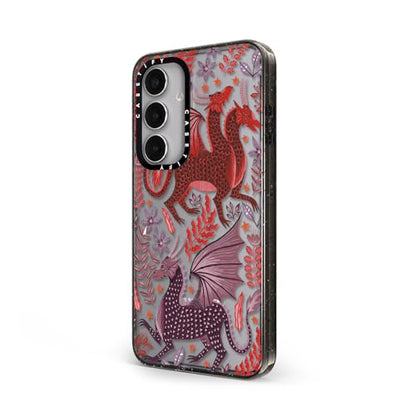 CASETiFY for Galaxy S24+ Case - Impact | 8.2 ft. 4x Military Grade Drop Protection | Red Dragon Mythical Magic | Black - color: Red Dragon Mythical Magic, size: Galaxy S24+ (6.7")