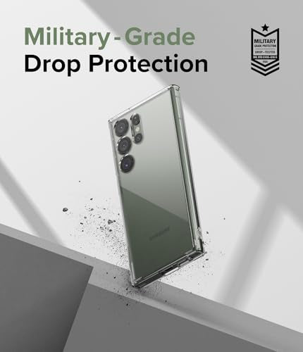 Ringke for Samsung Galaxy S23 Ultra Case [Fusion Matte Clear] | Oil & Dirt Resistant, Anti-Fingerprint Technology Prevents Oily Smudges, Frosted Coating Feels Velvety Soft - size: Galaxy S23 Ultra