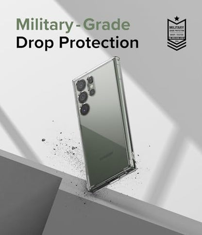 Ringke for Samsung Galaxy S23 Ultra Case [Fusion Matte Clear] | Oil & Dirt Resistant, Anti-Fingerprint Technology Prevents Oily Smudges, Frosted Coating Feels Velvety Soft - size: Galaxy S23 Ultra