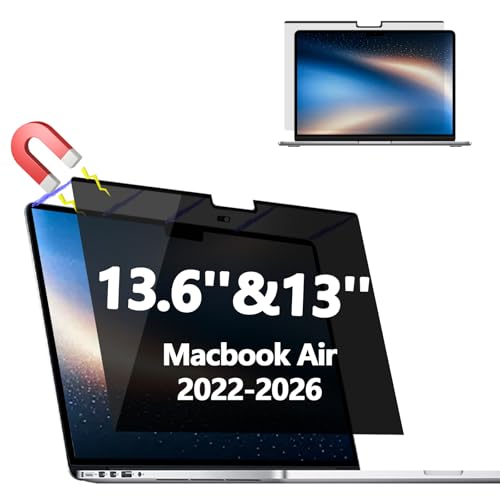 Magnetic Privacy Screen Protector for MacBook Air 13.6/13 Inch (2022-2026) - color: Magnetic MacBook Air 13 & 13.6 Inch (2022-2026, M2-M5)