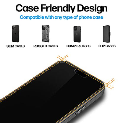 Power Theory Screen Protector for iPhone 13 Pro Max [2 Pack] with Easy Install Kit [Premium Tempered Glass] - size: iPhone 13 Pro Max [2-Pack]
