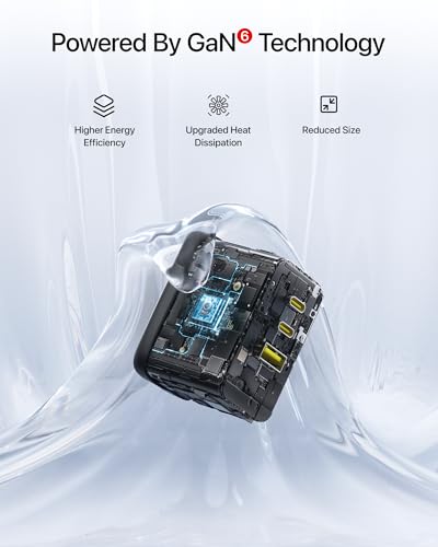 Baseus Enerfill 70W USB C Charger, Fast Charging Block with Foldable Plug
