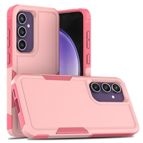 Dionsibei Designed for Samsung Galaxy A52 5G Case 2 in 1 Military Grade Drop Heavy Duty Rugged Shockproof Protective Cover Case for Galaxy A52 5G Phone Case (Pink) - color: Pink