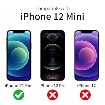 3 Pack Privacy Screen Protector for iPhone 12 Mini with 3 Pack Camera Lens Protector, 9H Hardness Double Shatterproof Anti-Spy Tempered Glass Film, Easy Installation - size: iPhone 12 Mini