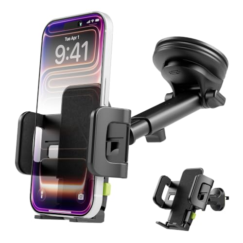 Bracketron TripGrip Car Phone Mount, Dashboard Vent & Window Phone Holder - style: Window, Dash & Vent Mount