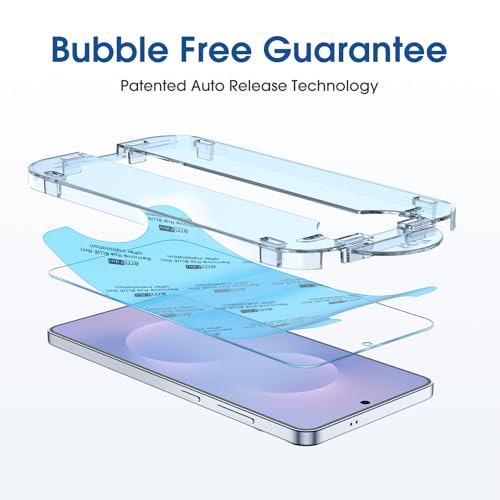 amFilm OneTouch for Samsung Galaxy S25 Edge Screen Protector Tempered Glass - size: S25E-6.7"
