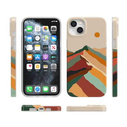 Casely iPhone 14 Plus Case | Magic Mountain | Colorblock | Compatible with MagSafe | Classic Ultra Slim Design - color: Magic Mountain | Colorblock
