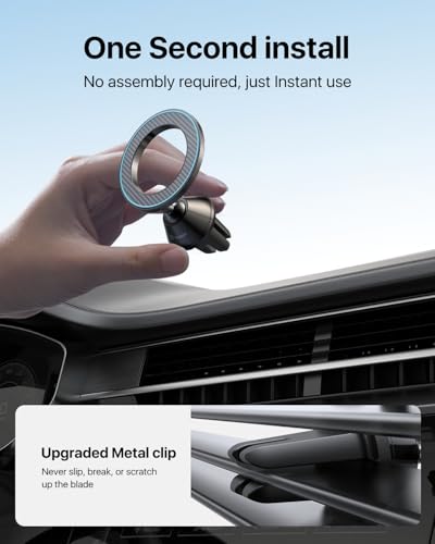 andobil for MagSafe Car Mount Vent, 20xN55 Strongest Magnet ＆ All Metal - style: Vent