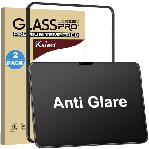 2 Pack for iPad Air 13 Inch M4 (2026) / M3 (2025) / M2 (2024) Matte Glass Screen Protector (Not Privacy) Anti Glare Anti Fingerprint Tempered Glass with Alignment Frame, Apple Pencil Support - size: Air 13" M4/M3/M2(2026/2025/2024)