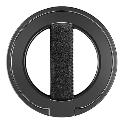 EWA MagOne Ultra for Magsafe Phone Grip Kickstand [Replaceable Elastic Finger Loop], Mag Safe Ring Holder Stand, Two-Sided Magnetic Phone Accessories for iPhone 17,16,15,14,13,12 Pro/Max/Plus-Black - color: Black