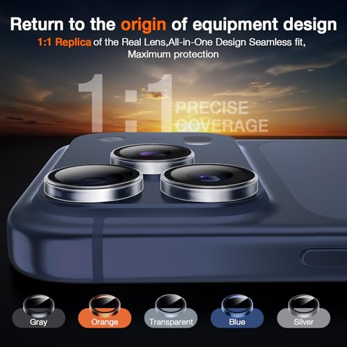 LK 2 Pack for iPhone 17 Pro/17 Pro Max Camera Lens Protector, Clear - color: Transparent