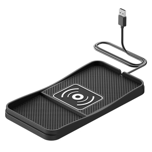 Car Charger Pad for Jeep Grand Cherokee 2011-2025 SUV 5-Seater, Non-Slip Design Heat Dissipation Metal Strip 4 Cable Configurations Dashboard Car Charger,Long USB Port - size: Long USB Port