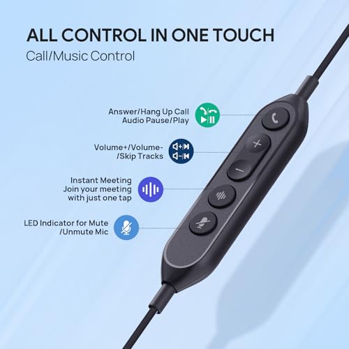 Yealink UH42 USB-C/A Wired Headset,AI Noise Cancelling Mic,in-Line Controls - color: Dual-Ear (UC), size: USB-C/A