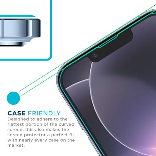 Tech Armor Screen Protector for iPhone 17e, 16e, 14, 13 Pro Glass, 3-Pack - size: iPhone 17e/16e/ 14 / 13 / 13 Pro-6.1 Inch