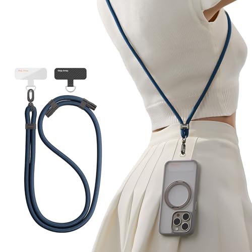 TORRAS Phone Lanyard Crossbody, Adjustable Anti-Theft Neck Strap, Deep Blue - color: 9-deep Blue