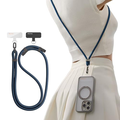 TORRAS Phone Lanyard Crossbody, Adjustable Anti-Theft Neck Strap, Deep Blue - color: 9-deep Blue