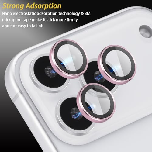 Camera Lens Protector for iPhone 17 Pro/17 Pro Max, Pink - color: Pink