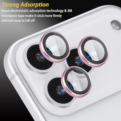 Camera Lens Protector for iPhone 17 Pro/17 Pro Max, Pink - color: Pink