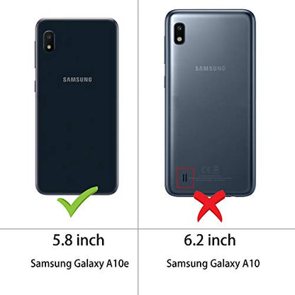 for Samsung Galaxy A10e Case, Soft TPU Crystal Transparent Slim Anti Slip Full-Body Protective Phone Case Cover for Samsung Galaxy A10e (Clear Anti-Shock TPU)