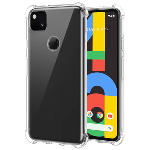 Case for Google Pixel 4A (Not Fit for Pixel 4A 5G) G025J, GA02099 Case, Soft Clear TPU Phone Cases, Slim Silicone Protective Shockproof Transparent Cover for Google Pixel 4A Crystal Clear