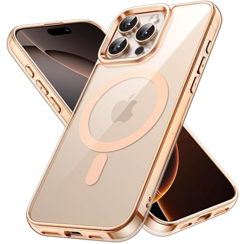 JETech Magnetic Case for iPhone 16 Pro Max 6.9-Inch Compatible with MagSafe, Shockproof Phone Bumper Cover, Anti-Scratch Clear Back (Desert) - color: Desert, size: iPhone 16 Pro Max