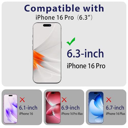 360 Degree Privacy Screen Protector for iPhone 16 Pro 6.3-Inch - size: iPhone 16 Pro