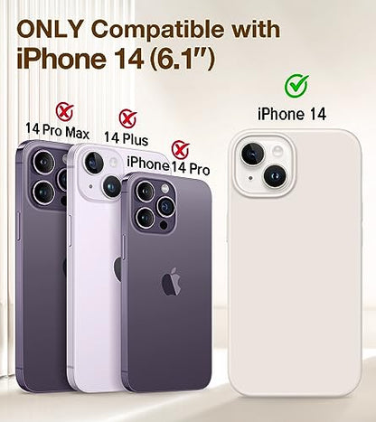 GONEZ Magnetic for iPhone 13/14 Case, Silicone Cover Stone - color: A-Stone, size: Iphone 13 /Iphone 14