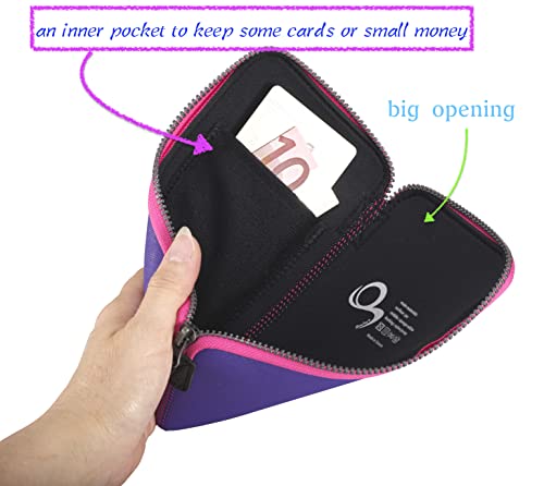OneJoy Neoprene Cell Phone Pouch, Purple - color: PurpleRose