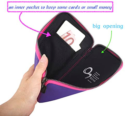 OneJoy Neoprene Cell Phone Pouch, Purple - color: PurpleRose