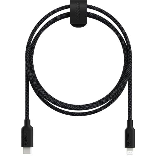 mophie Charge Stream USB-C to Lightning 1m/3ft Silicone Cable - size: 3 feet, style: USB-C to Lightning