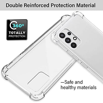 for Samsung A53 5G Case, Galaxy A53 5G Case and Screen Protector, Shockproof Crystal Clear Slim Soft Silicone TPU Protective Phone Cover for Samsung Galaxy A53 5G (Clear) - color: Clear