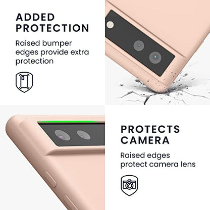 kwmobile Case Compatible with Google Pixel 6 Case - TPU Silicone Phone Cover with Soft Finish - Coconut Swirl - color: Coconut Swirl, size: Pixel 6