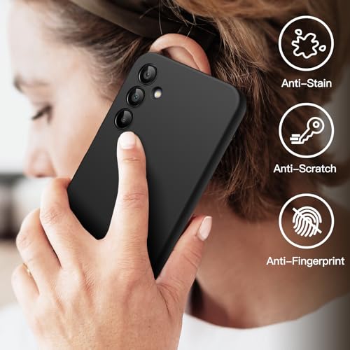 JETech Slim Case for Samsung Galaxy A15, Black | Soft TPU Design, Matte Finish, Shockproof Protection - color: Black, size: Galaxy A15