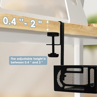 Cable Management, 25'' Cable Management Under Desk, Cable Tray - color: Black, size: 25'' (1 Pack)