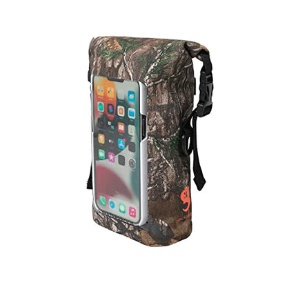 geckobrands Waterproof Phone Tote with 2L Dry Bag and Adjustable Strap – Protect Your Phone and Valuables While on The Go - color: Realtree Edge Camo