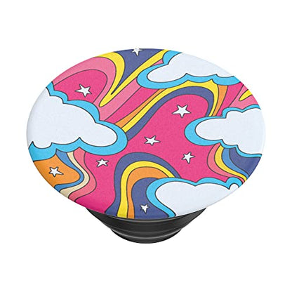 PopSockets Adhesive Phone Grip, Holder, Phone Stand, Celestial - Retro Rainbow - color: Retro Rainbow, style: Adhesive