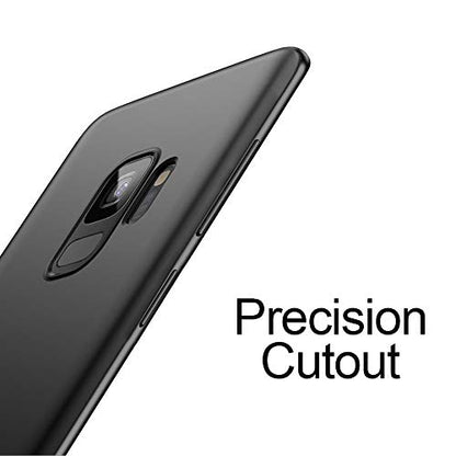 Galaxy S9 Slim Phone Case,Thin Soft Flexible TPU Skin Silicone Rubber Gel Lightweight Anti-Scratch Shockproof Cases Protective Cover for Samsung Galaxy S9,Matte Black - color: Matte Black