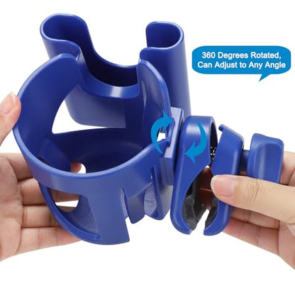 Accmor Stroller Cup Holder, Cup Holder for Walker Bike Wheelchair - color: Cup Phone Holder-Blue