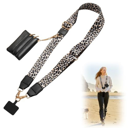 Cell Phone Lanyard Crossbody with Wallet, Versatile Clip and Go Phone Strap - color: A
