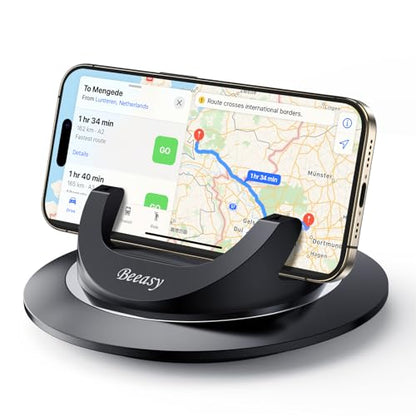 Beeasy Car Phone Holder Mount, 360° Rotation Dashboard Phone Holder, Silicone Non-Slip Cell Phone Car Mount, Universal for iPhone 17/16 Pro Max, Samsung, Google Pixel, All Smartphones & GPS - size: FC01