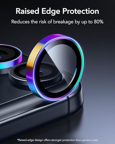 ESR for iPhone 17 Pro Max/17 Pro Camera Lens Protector, 1 Pack, Chromatic - color: Chromatic