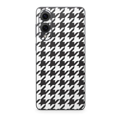 Phone Skin Compatible with Samsung Galaxy S25 Edge - Houndstooth - Premium 3M Vinyl Protective Wrap Decal Cover - Easy to Apply | Crafted in The USA by MightySkins - color: Houndstooth, size: Galaxy S25 Edge (Back Wrap), style: Matte Finish