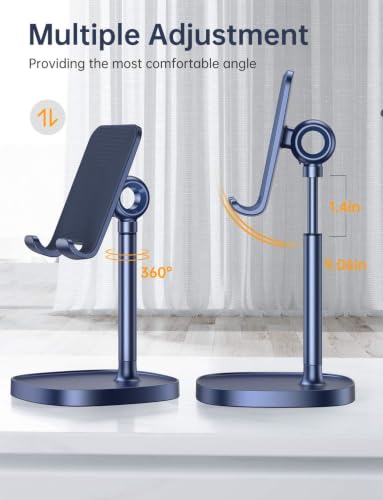 LISEN Cell Phone Stand Phone Holder for Desk, Gaming for Nintendo Switch - color: Blue