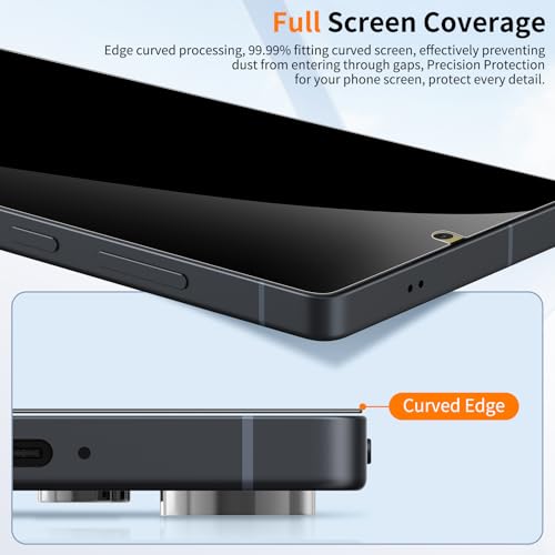 2 Pack Privacy Screen Protector for Samsung Galaxy S25 Ultra 9H Glass - color: Sp-S25PR